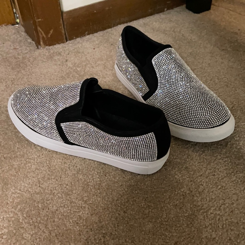 Blinged out sneakers